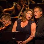 Tamara Mancini and Paul Groves in Odyssey Opera?s ?Le Cid,? at Jordan Hall.